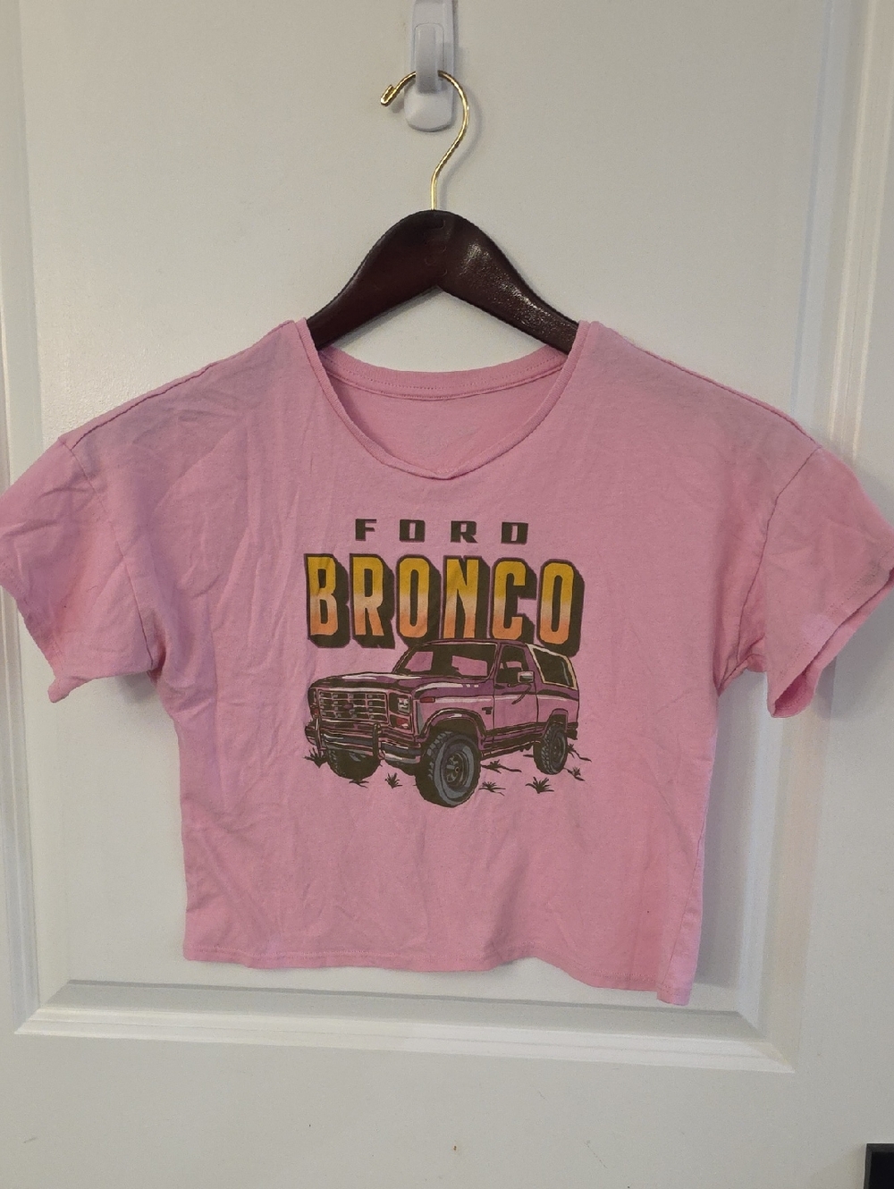 Kids Wonder Nation Ford Bronco Crop Tee